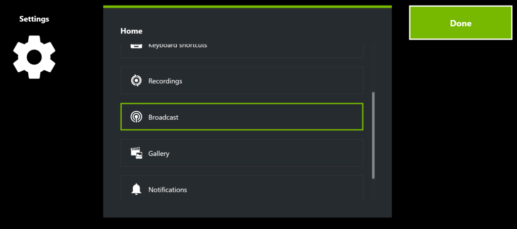 Fonctions d'enregistrement et de live de Nvidia Geforce Experience